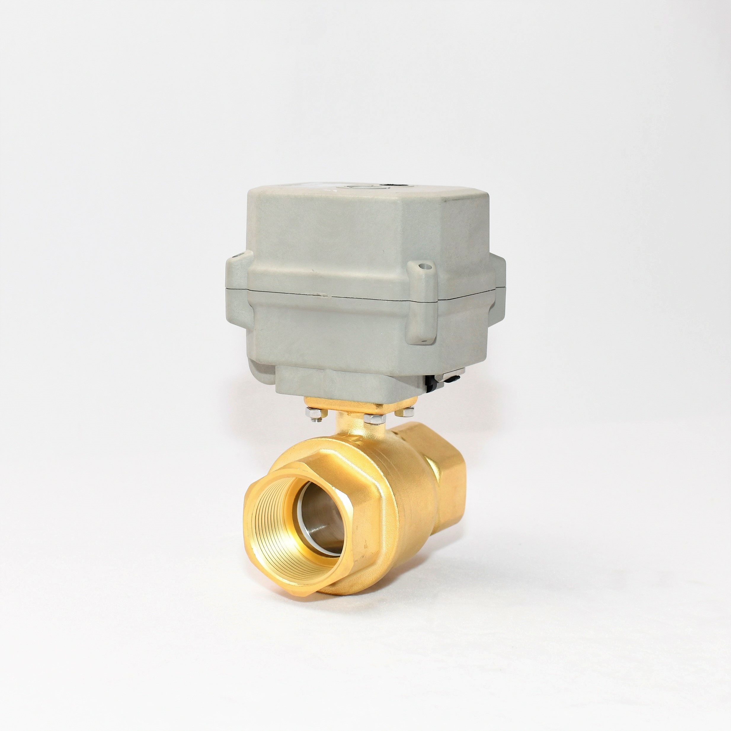 A150-T32-B2-B DN32 brass motorized valve 15NM with manual override